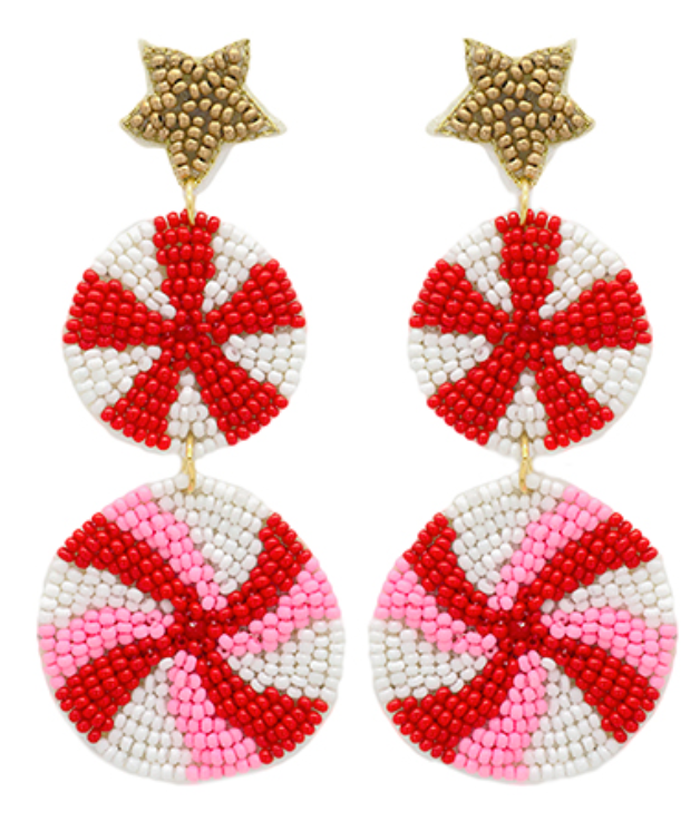 Holiday Beaded Earrings