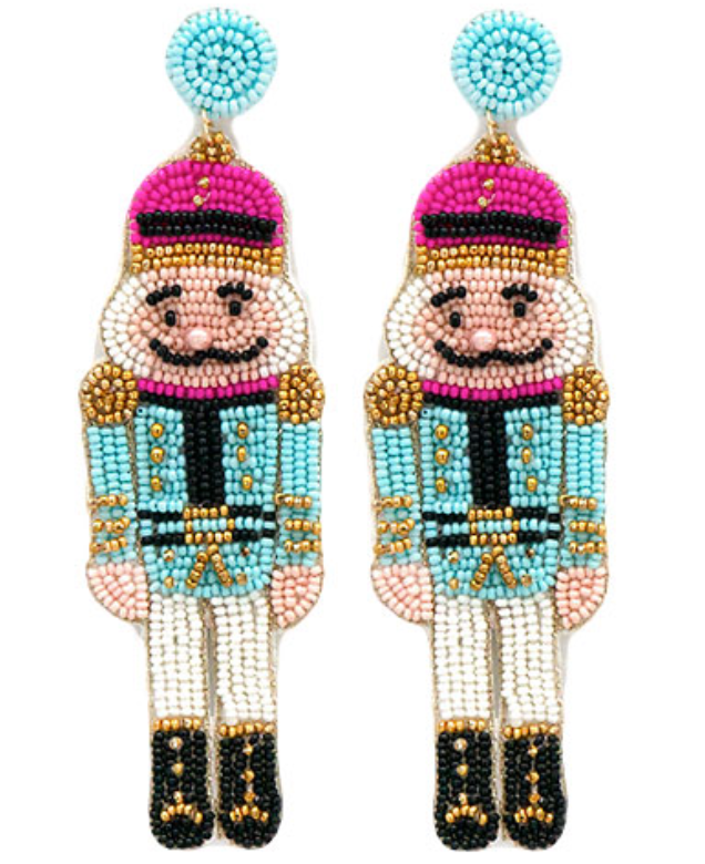 Nutcracker Beaded Earrings