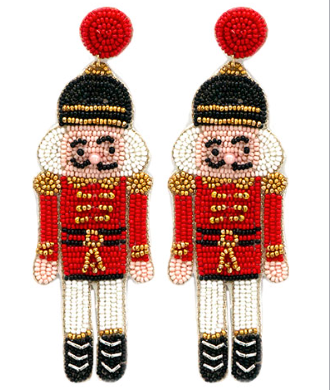 Nutcracker Beaded Earrings