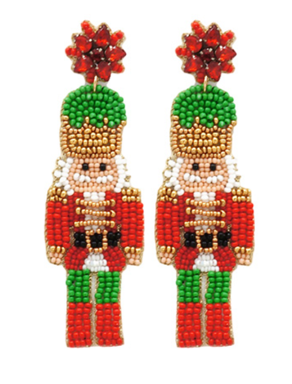 Nutcracker Beaded Earrings