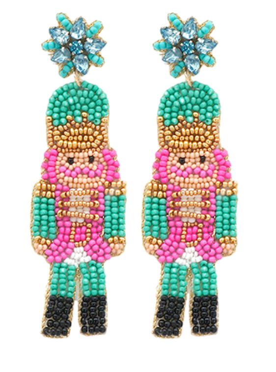 Nutcracker Beaded Earrings