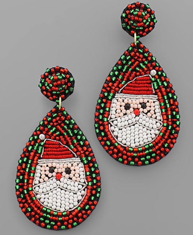 Christmas Beaded Earrings