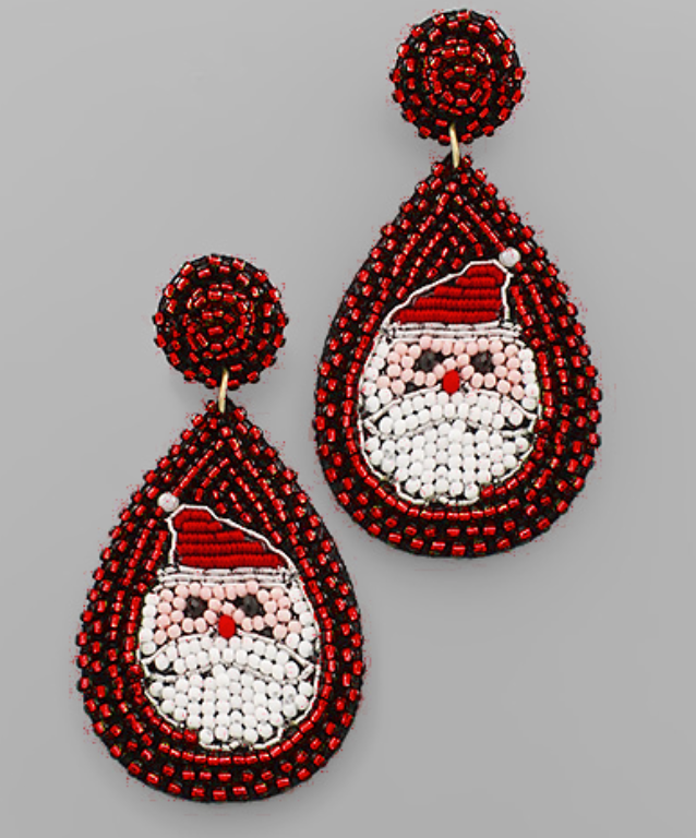 Christmas Beaded Earrings