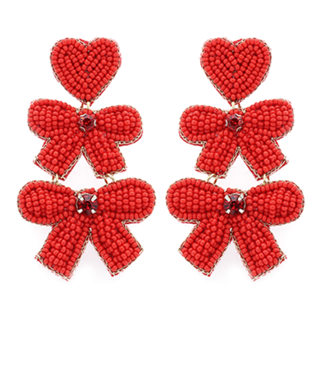 Christmas Beaded Earrings