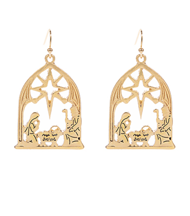 Nativity Scene Earrings