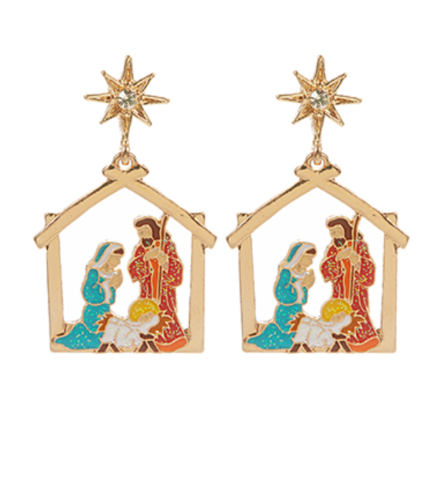 Nativity Scene Earrings