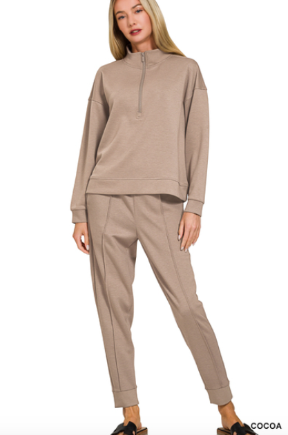 Scuba Half Zip Jogger Set
