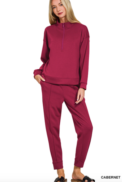 Scuba Half Zip Jogger Set