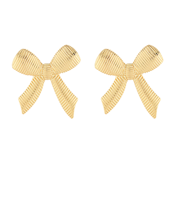 Textured Ribbon Earrings