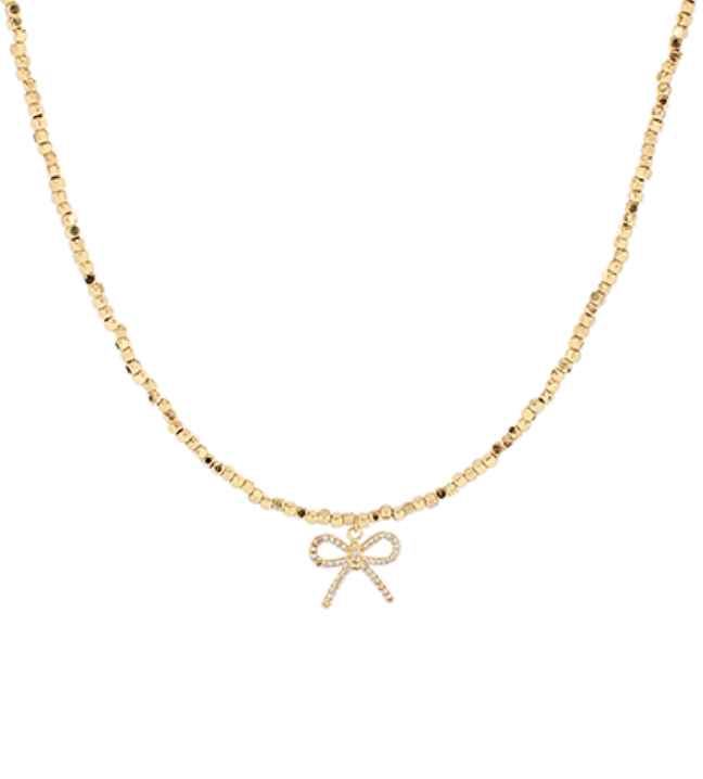 Bow Pendant Choker