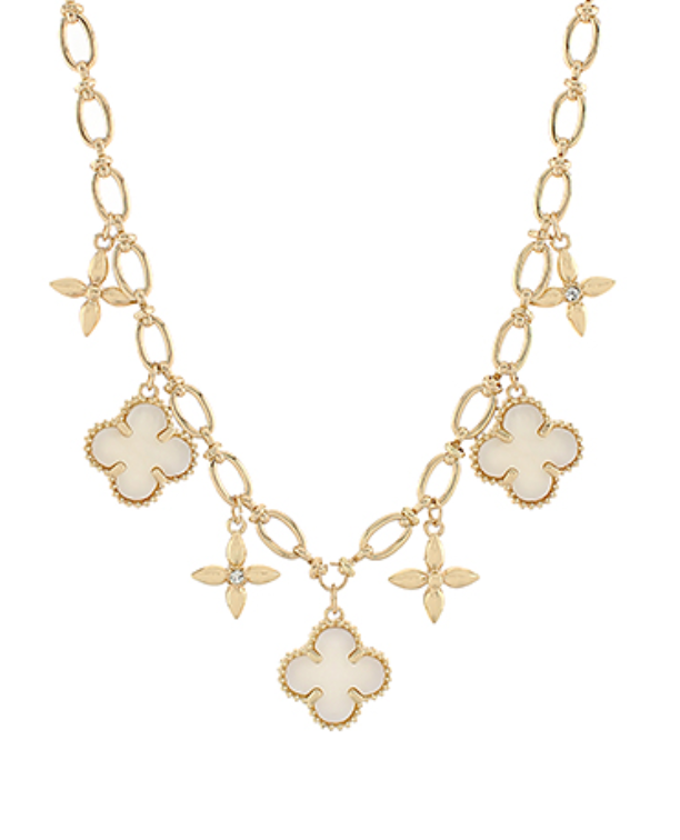 Clover Multi Charm Necklace