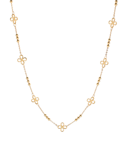 Stationed Clover Necklace