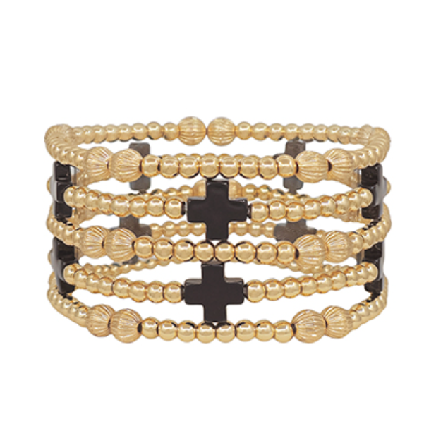 Color Cross Bracelet Set
