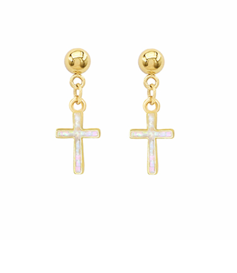 Cross Dangle Earrings