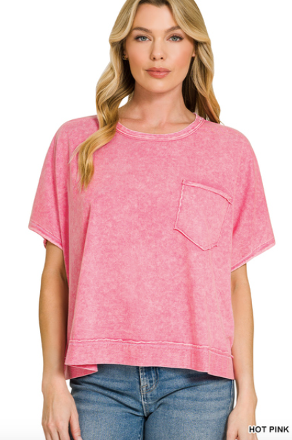 Halo Washed Oversized Top