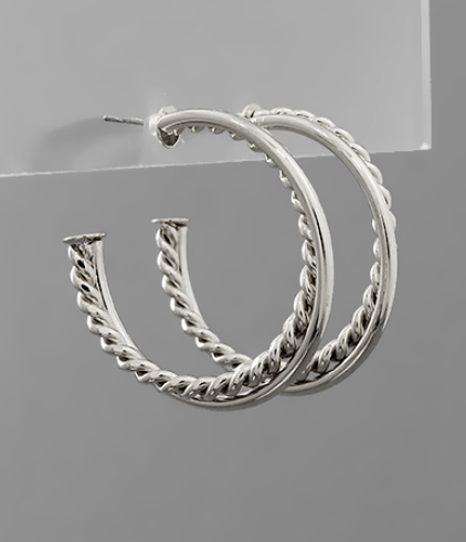 Twisted & Plain Hoops