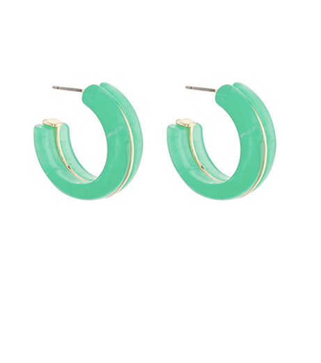 Marble & Metal Hoops