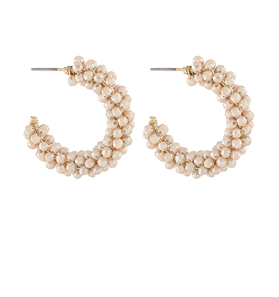 Pearlized Bead Hoops
