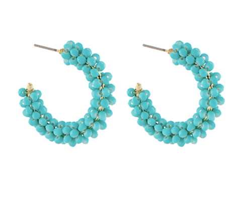 Pearlized Bead Hoops