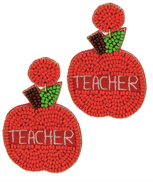 Apple Teacher Earrings