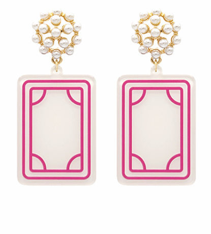 Fuchsia Mahjong Tile
