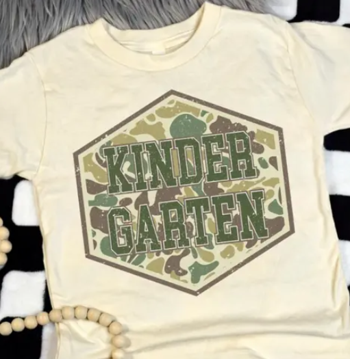 Retro Camo Kindergarten Tee