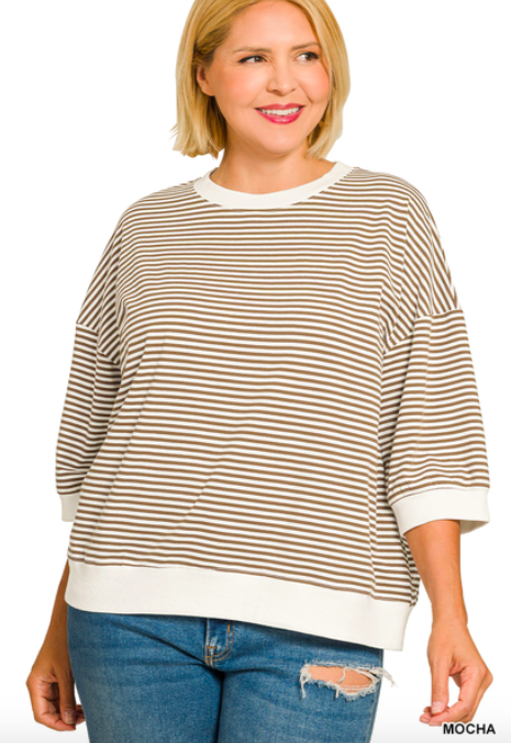 PS Striped Banded Bottom Top