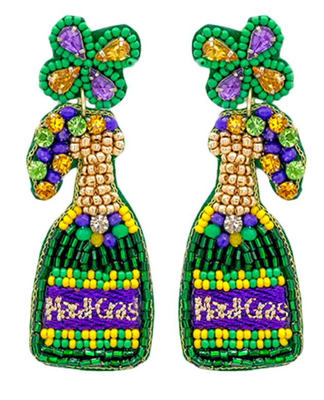 Mardi Gras Earrings