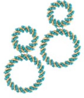 Seedbead Circle Earrings