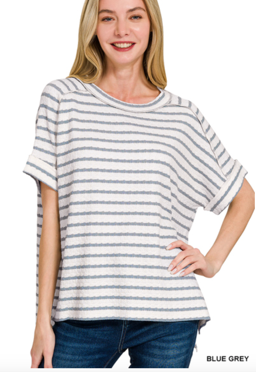 Stripe Jacquard Tee