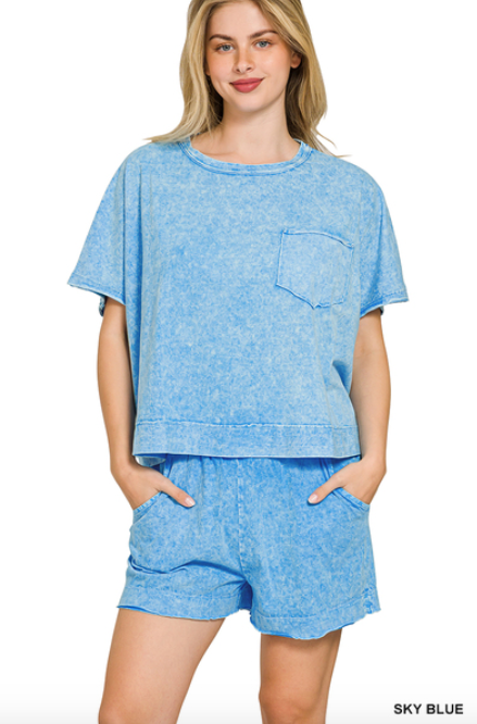 Halo Washed Boxy Set