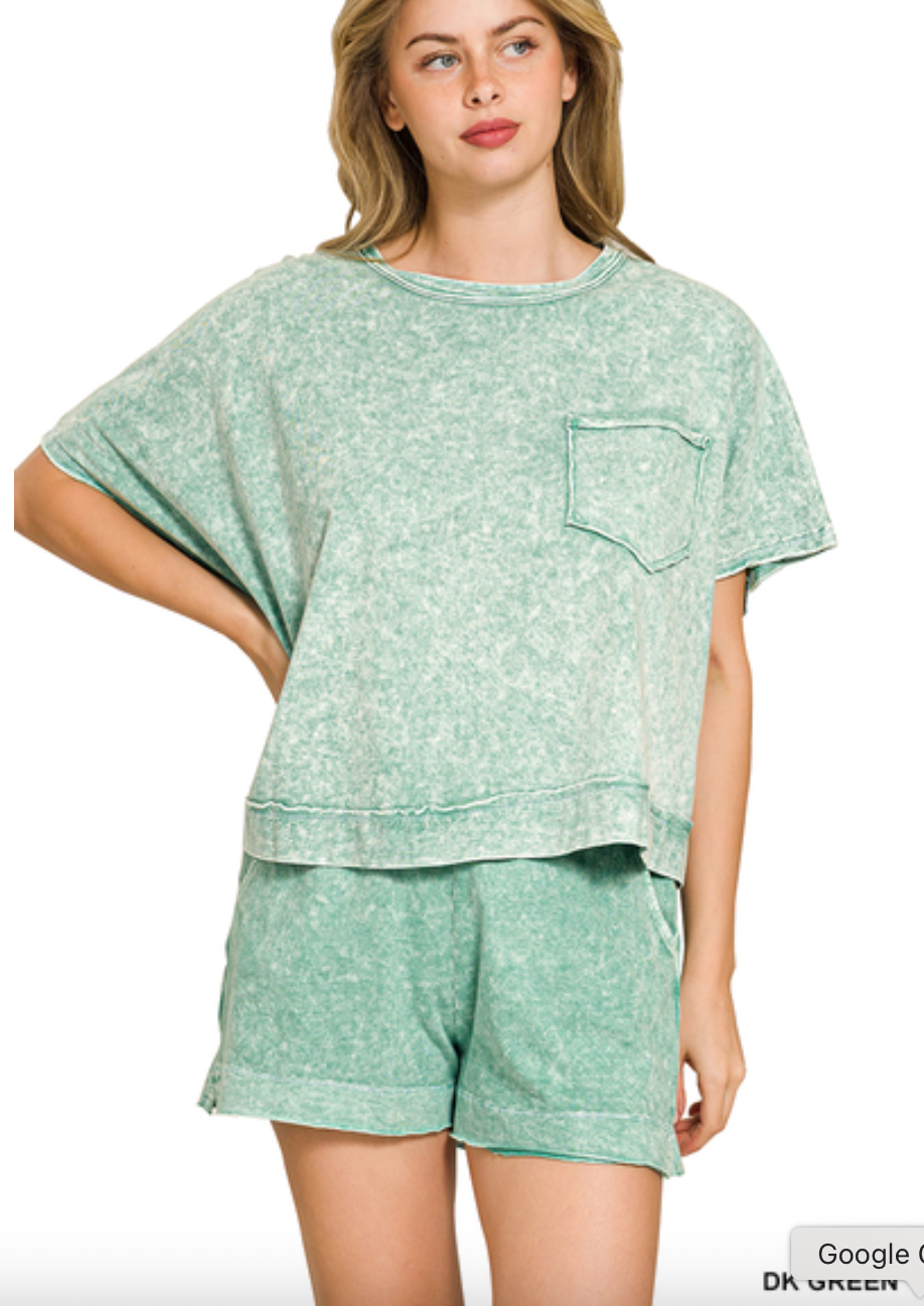 Halo Washed Boxy Set