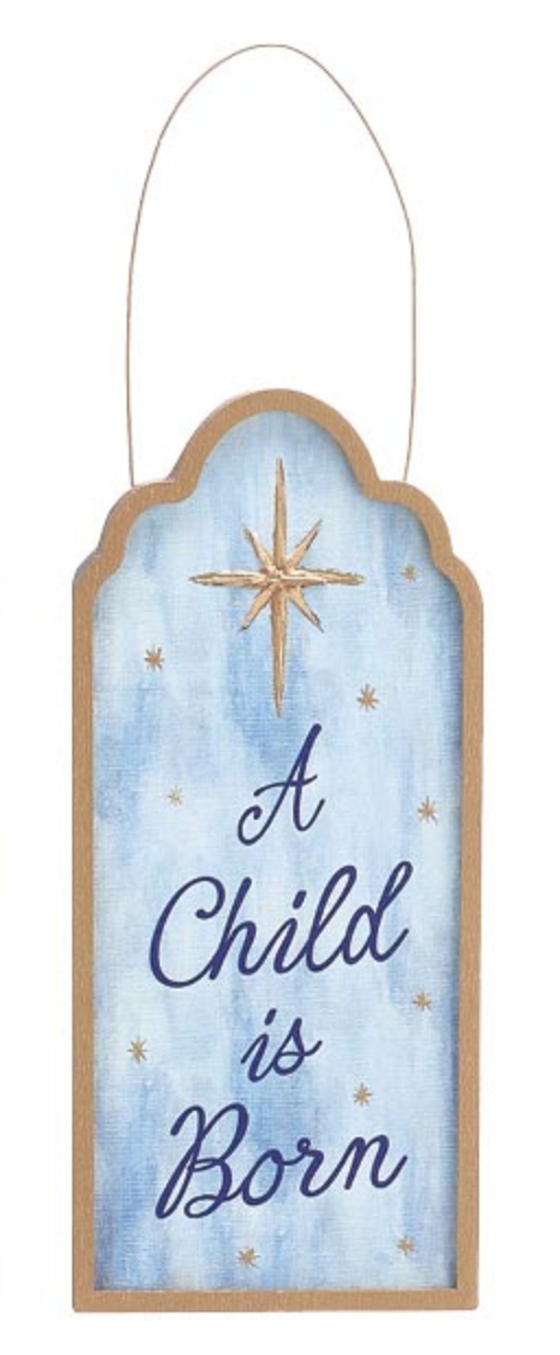 Wooden Plaque Ornament