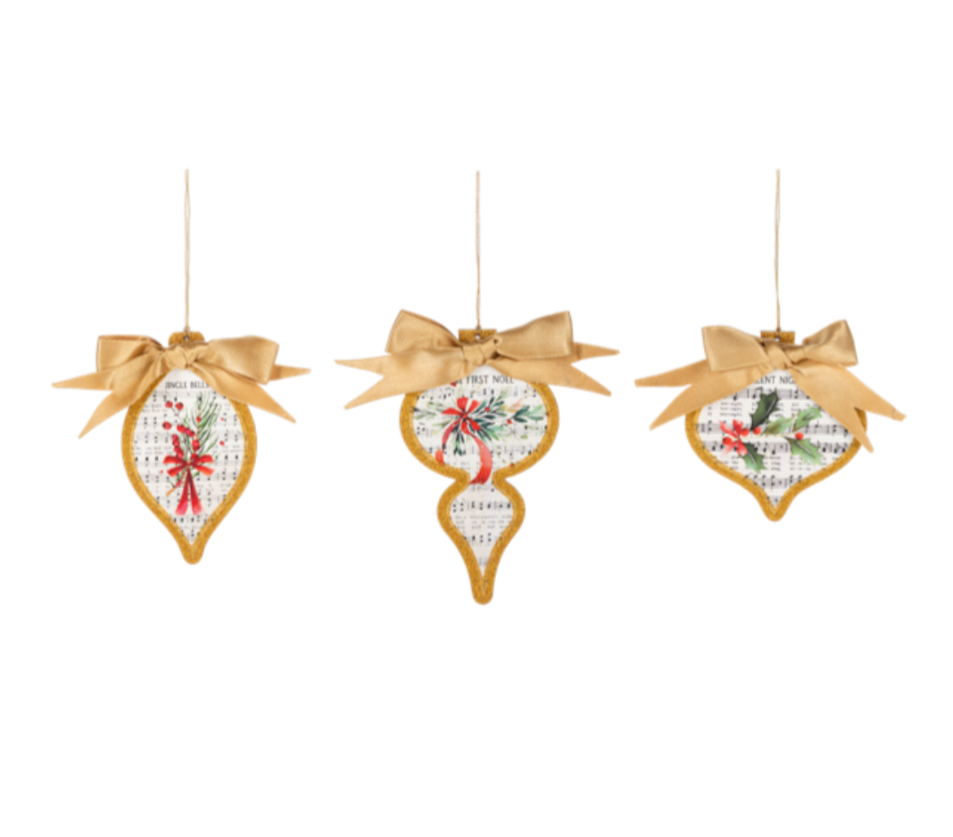 Holiday Music Sheet Ornament