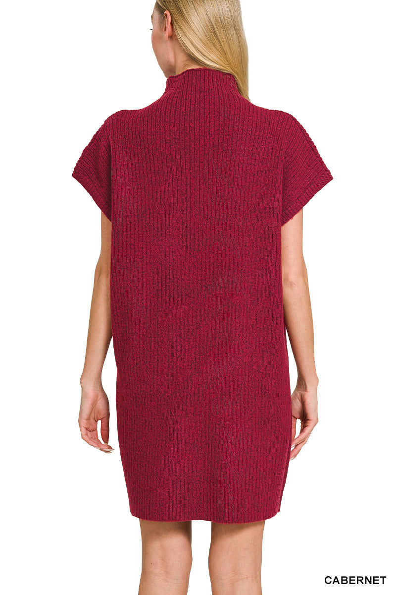 Mock Neck Sweater Dress