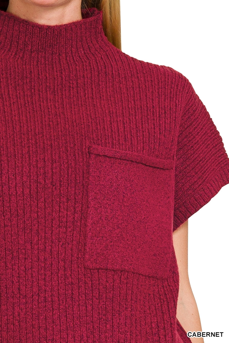 Mock Neck Sweater Dress