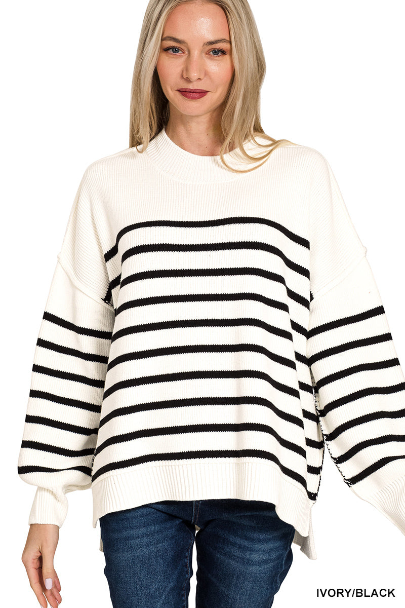 Striped Oversized Sweater