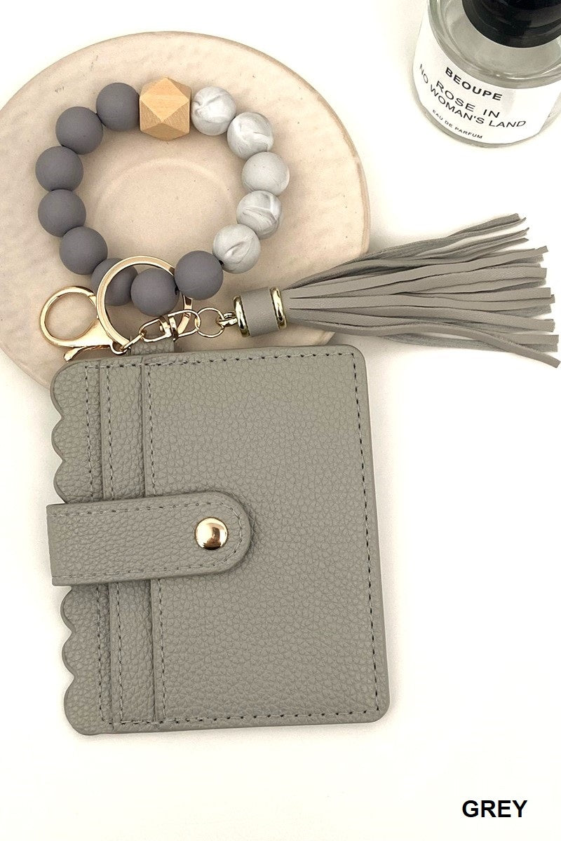 Beaded Keychain Wallet
