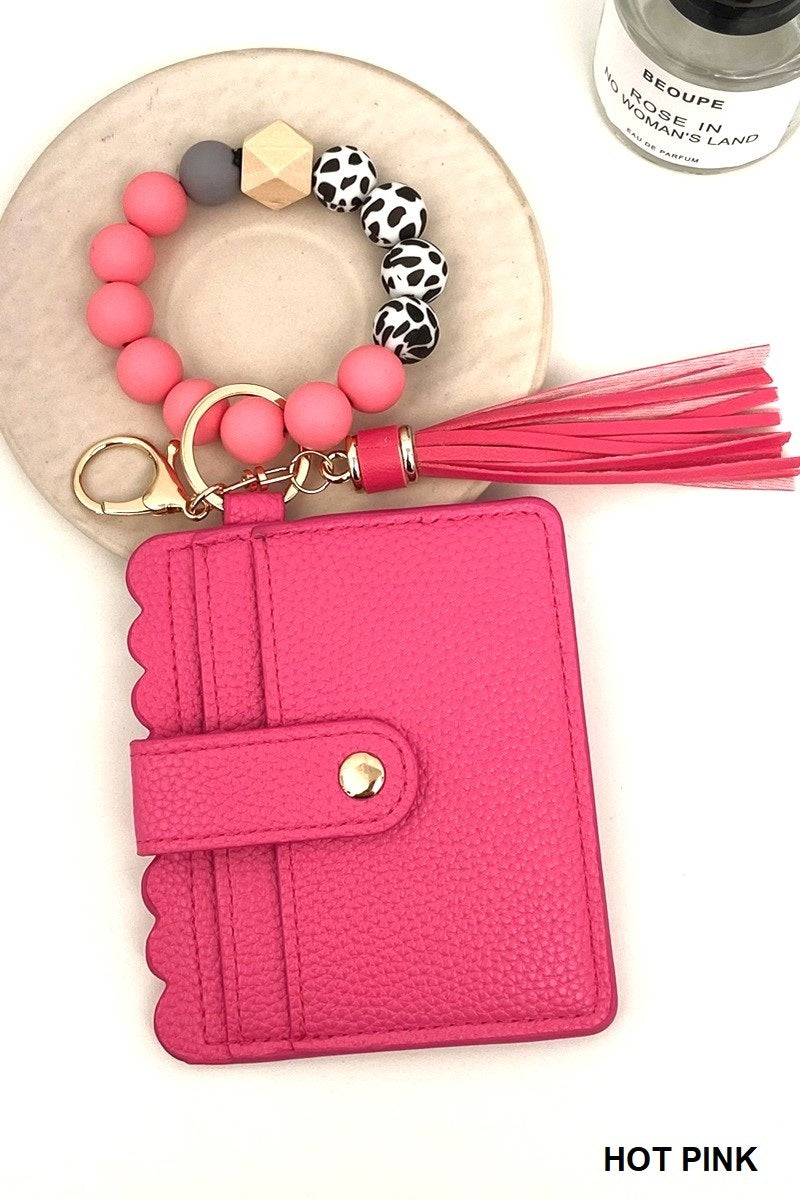 Beaded Keychain Wallet