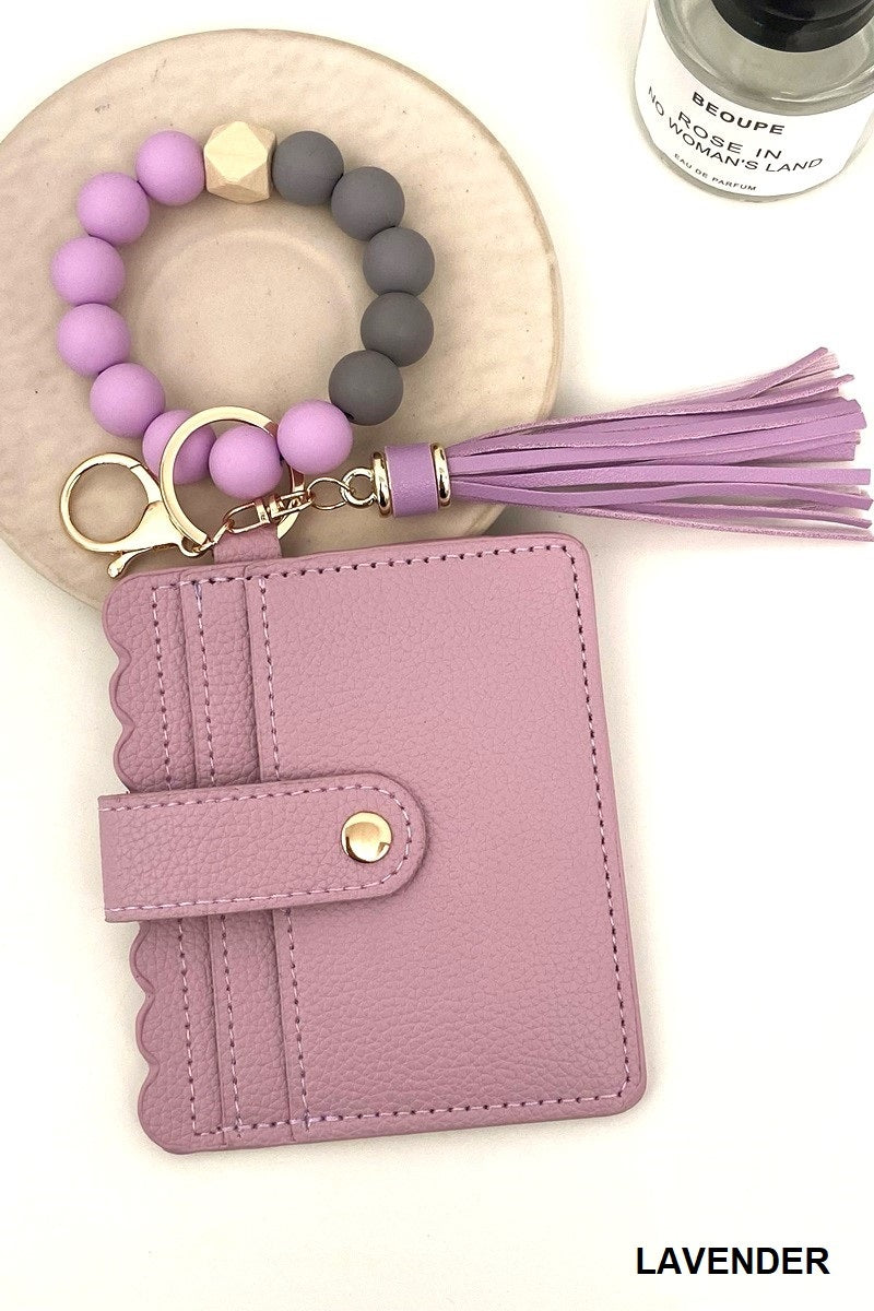 Beaded Keychain Wallet