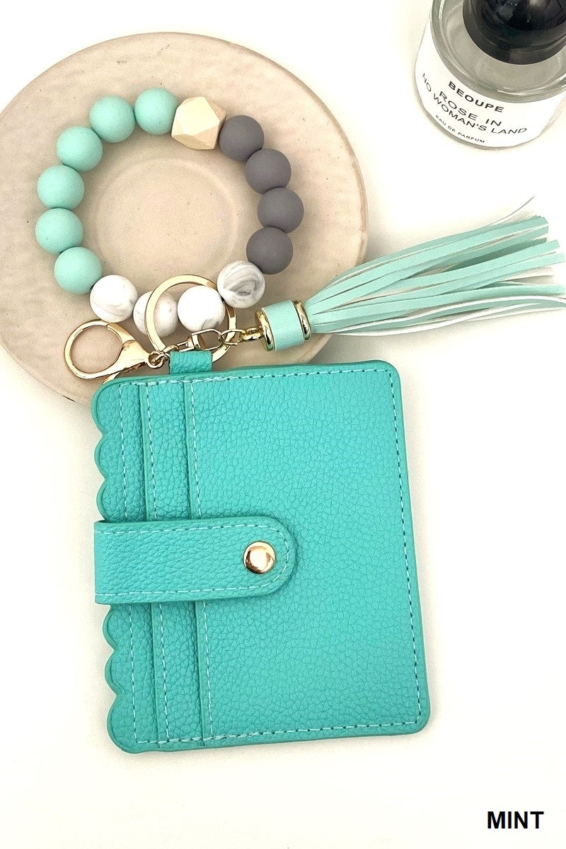 Beaded Keychain Wallet