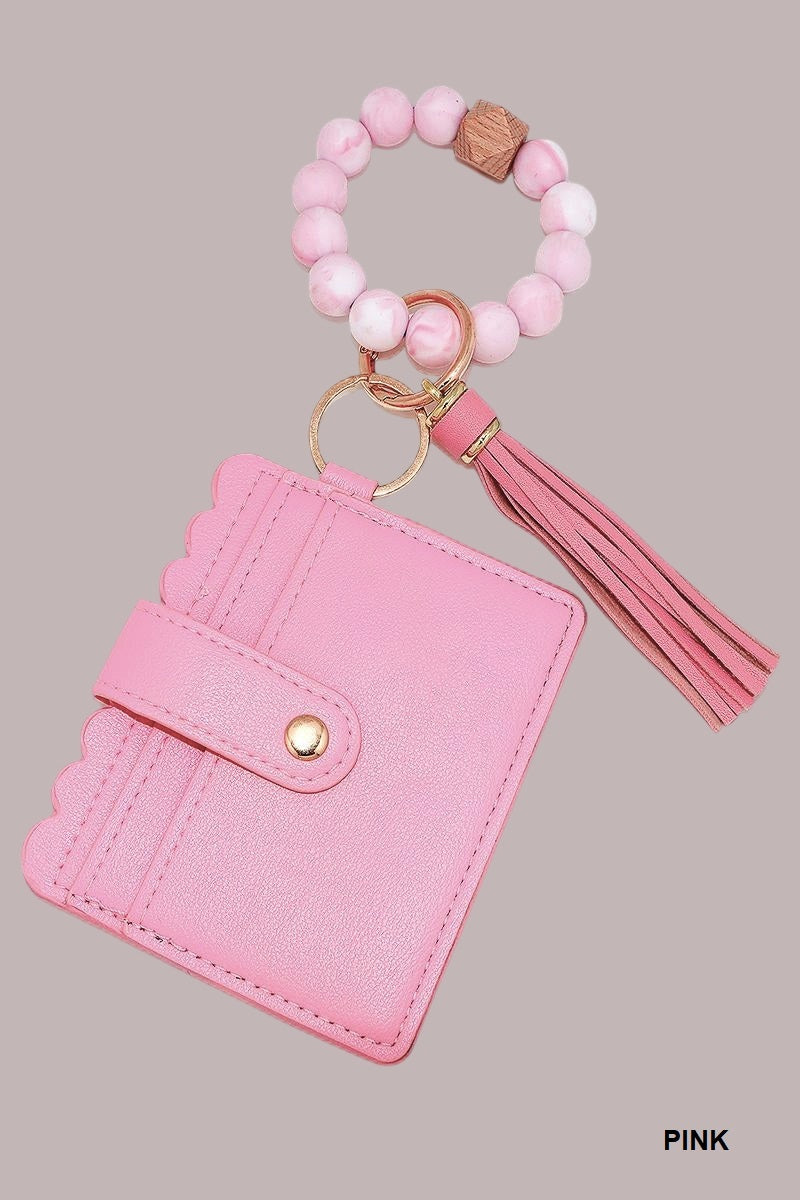 Beaded Keychain Wallet