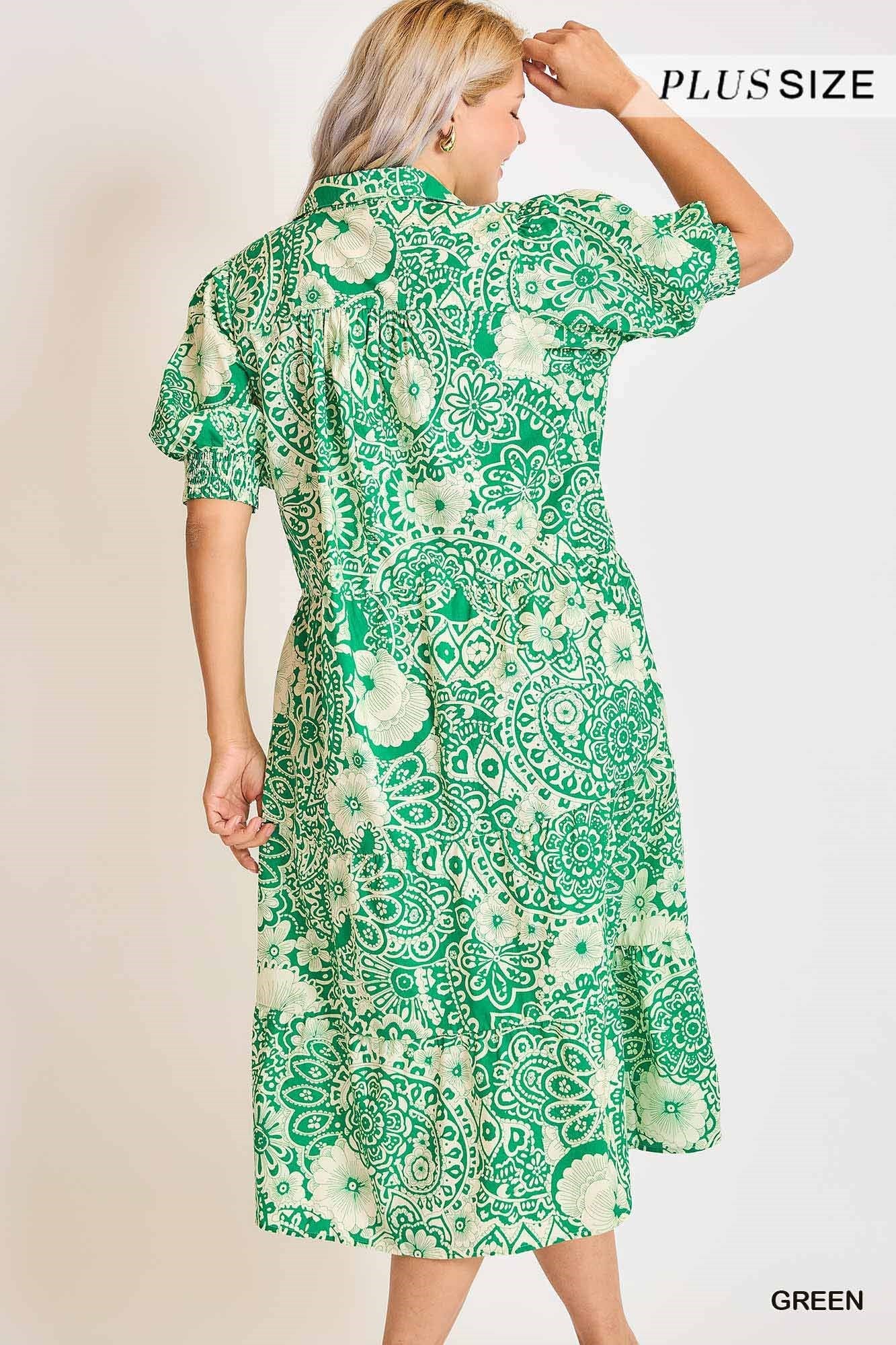 PS Green Tiered Dress