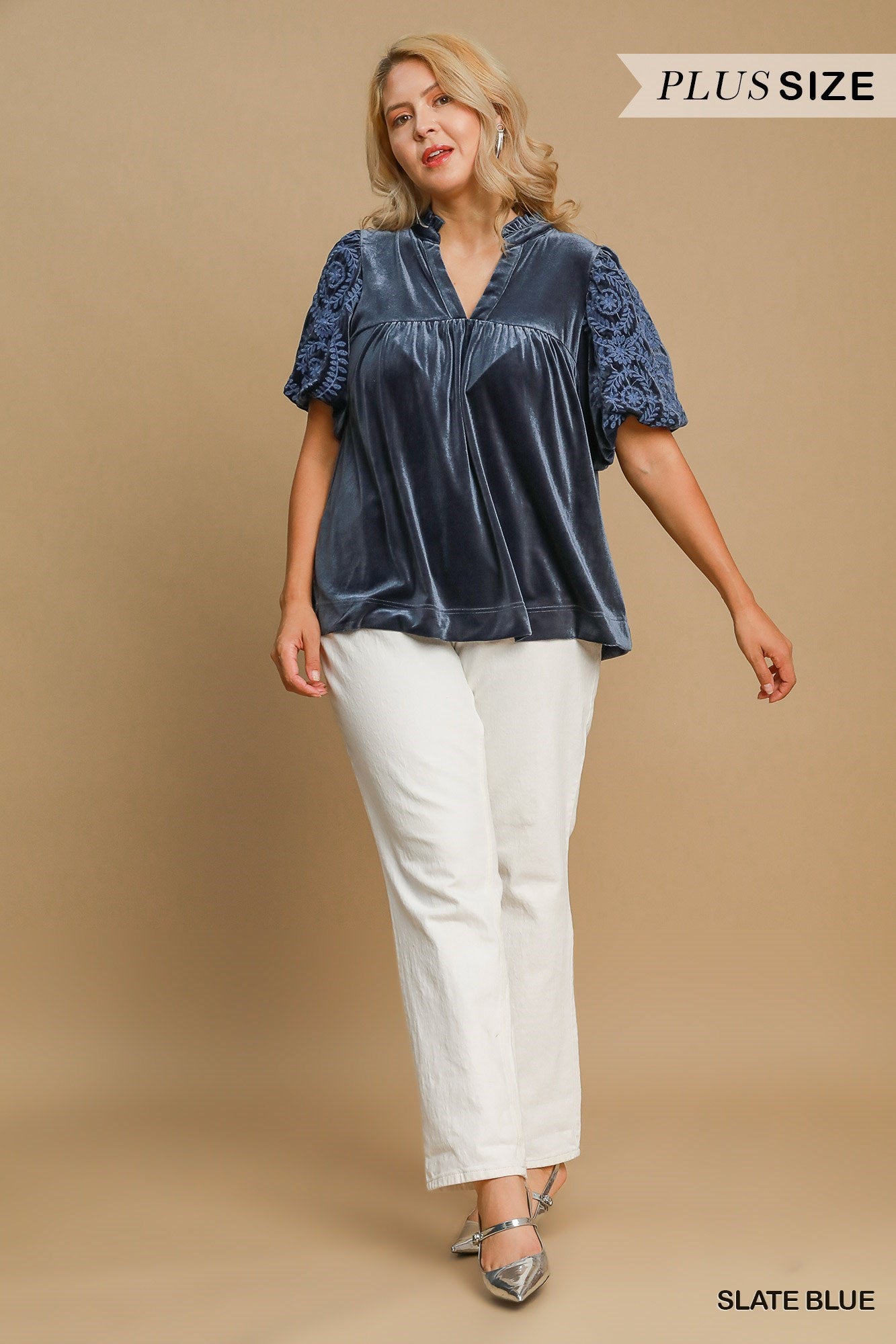 PS Velvet Embroidered Top.