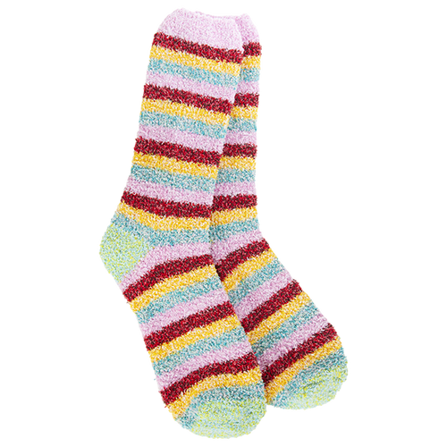 WSS Cozy Stripe Crew Socks