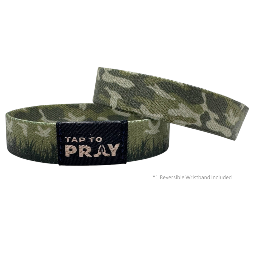 Tap To Pray™ Waterfowl Camo Wristband