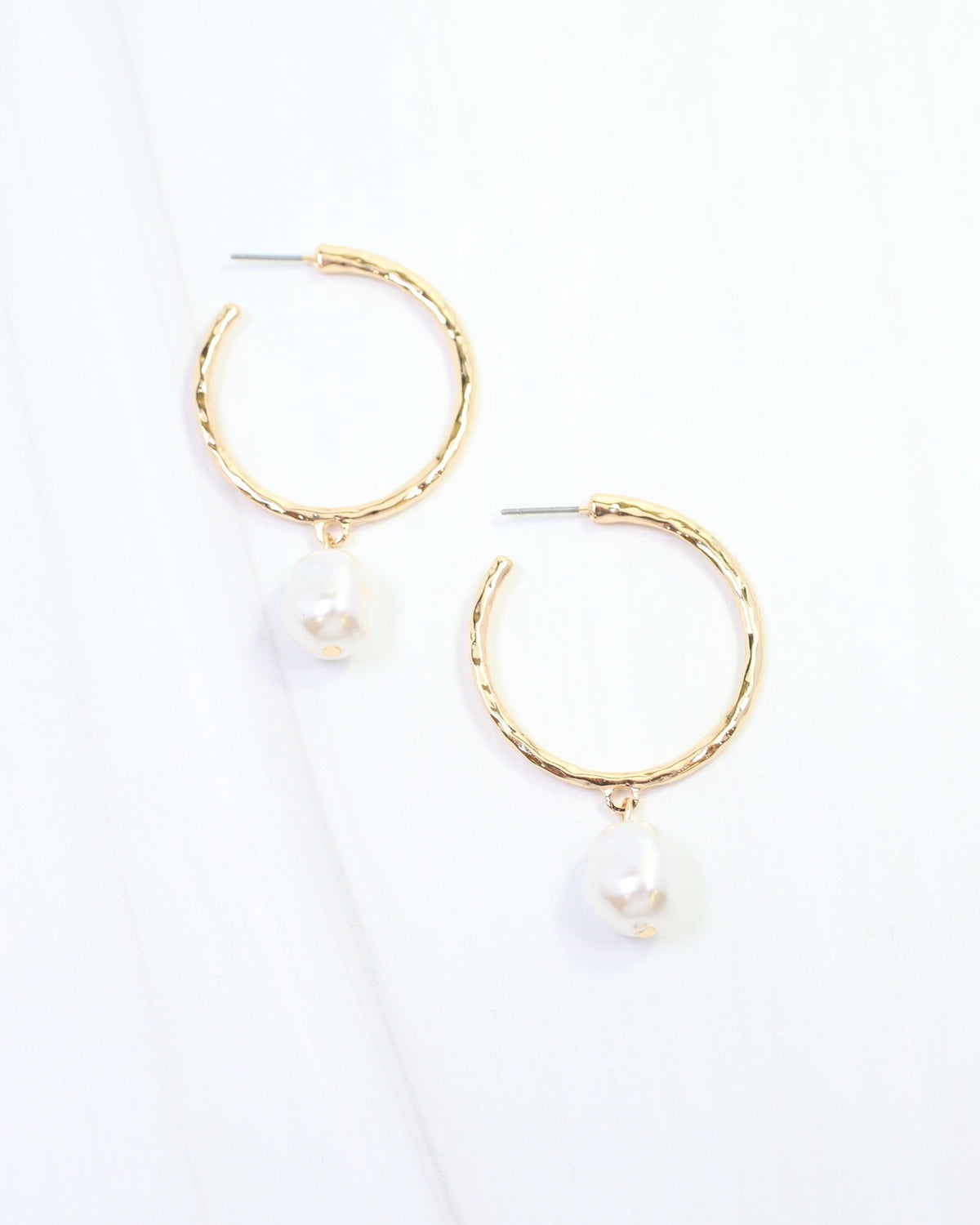 Caroline Hill| Laila Pearl Hoop Earrings