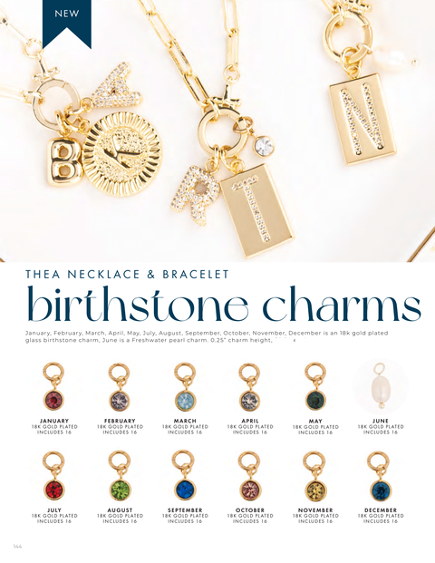 Thea Birthstone Charm
