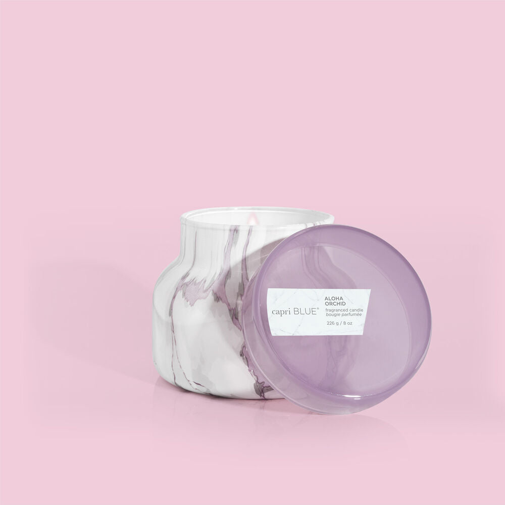 Aloha Orchid Marble Jar