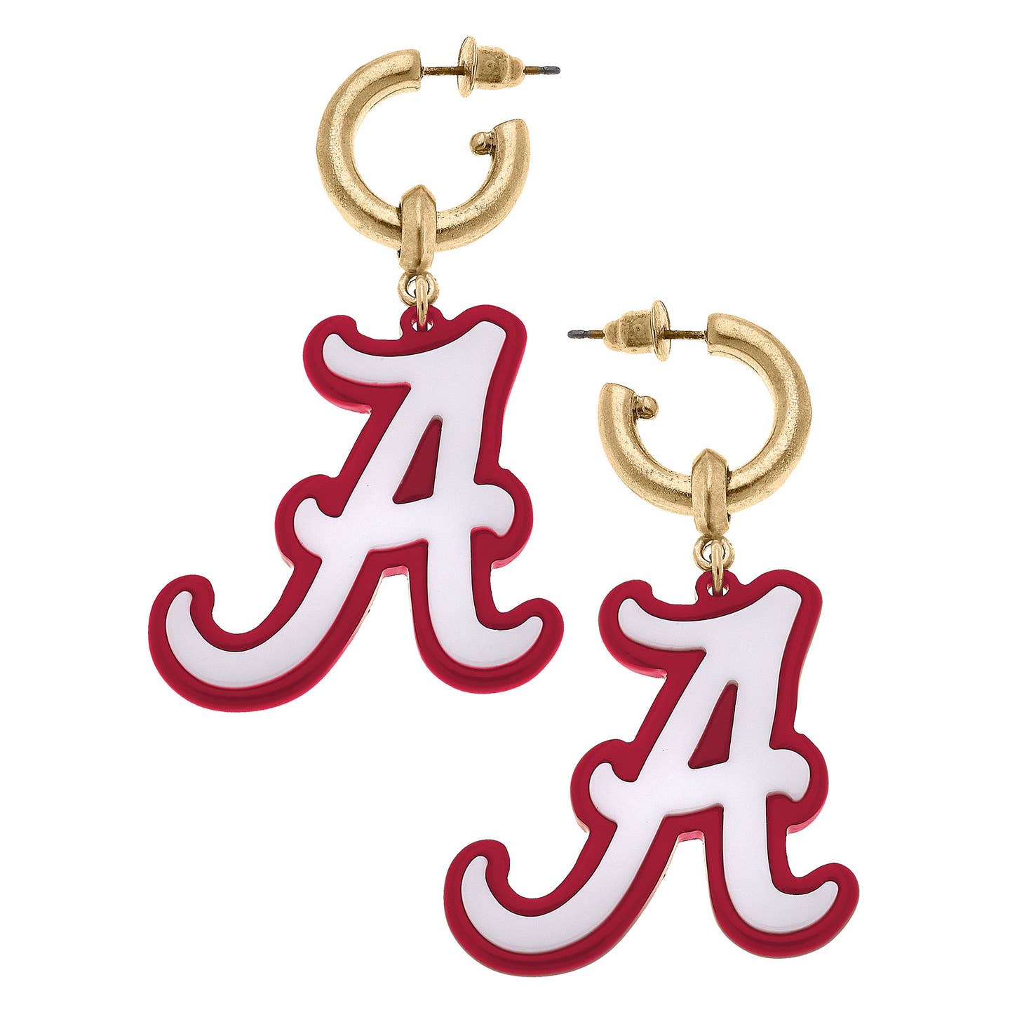 Alabama Resin Hoop Earrings